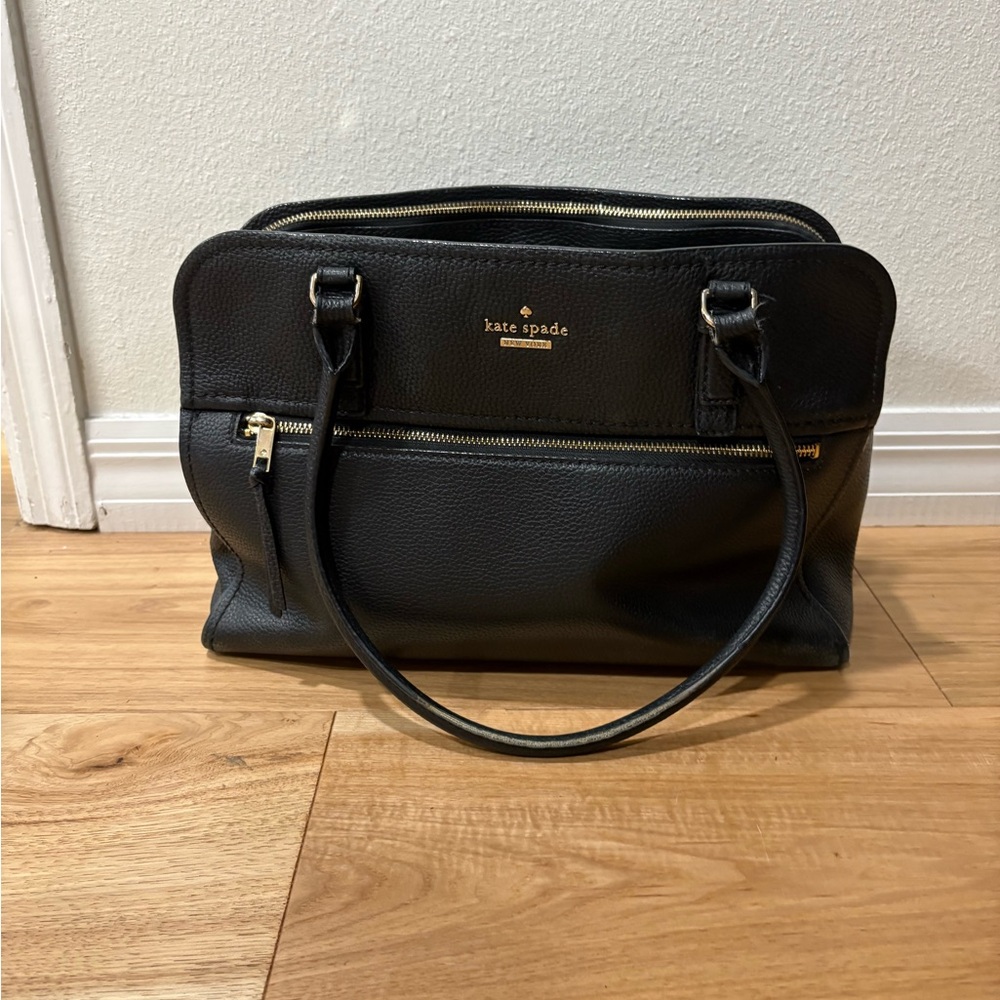 Kate Spade Black Leather Shoulder Bag